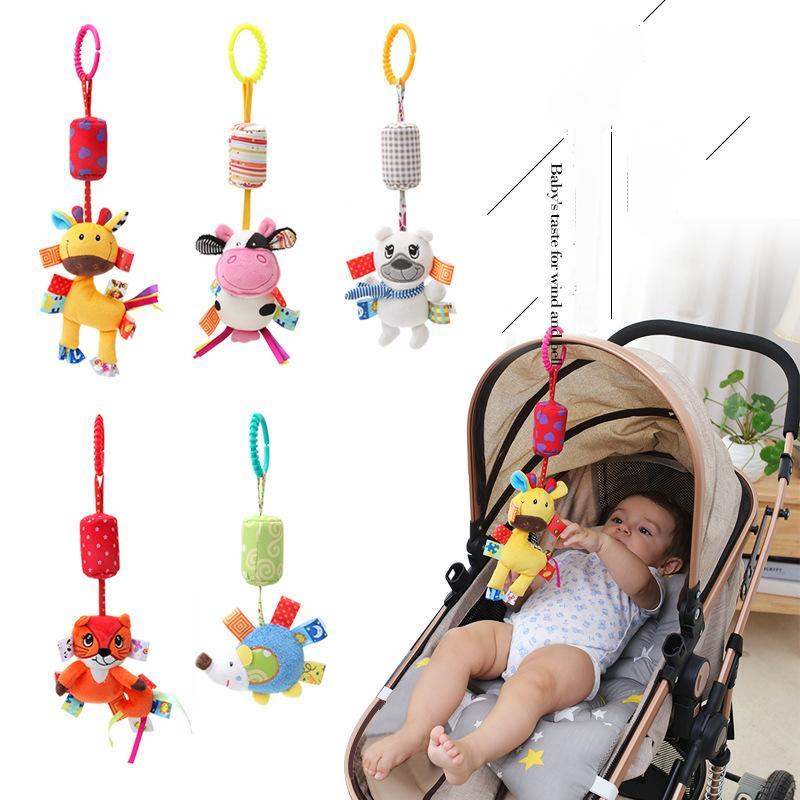 Baby Wind Chime Animal Cart Pendant Plush Toy