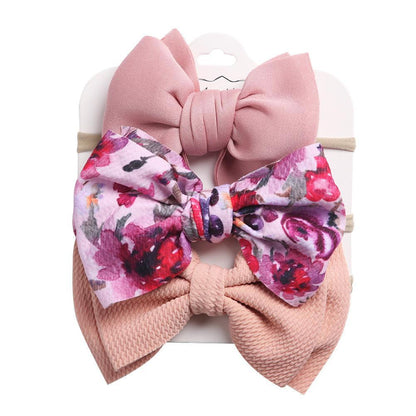 Children's Headdress Bow Hair Tie 3pcs/Set