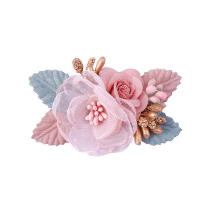 Pink Simulation Headflower Hair Accessories