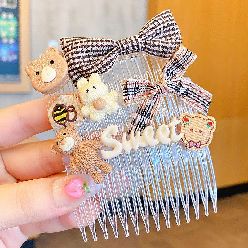 Children's Hairpin Comb Girl's Headdress 3pcs/set