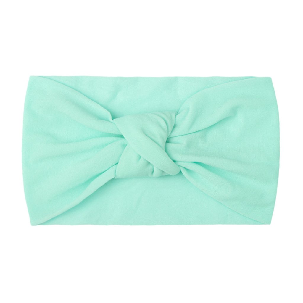 Children's Headwear Baby Solid Nylon Brimmed Hair Band Baby