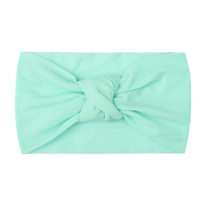 Children's Headwear Baby Solid Nylon Brimmed Hair Band Baby