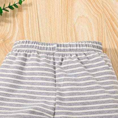 Children's Alphabet T-shirt Pants Two-Piece Set