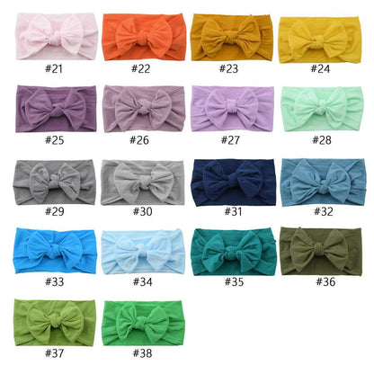 Children's Hair Accessories Nylon Bow Hair Band
