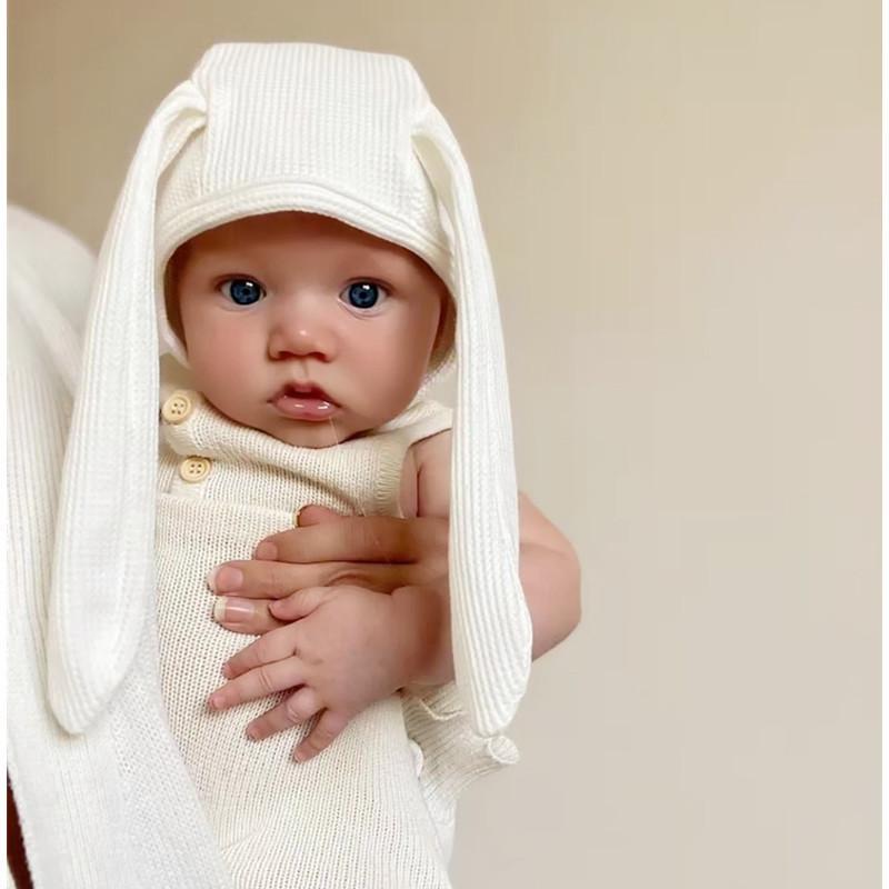 Baby Hat Rabbit Ear Strap Children's Pullover Hat