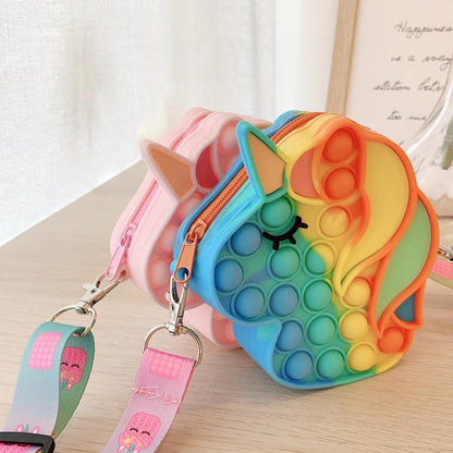 Children's Decompression Toy Bag Silicone Coin Purse