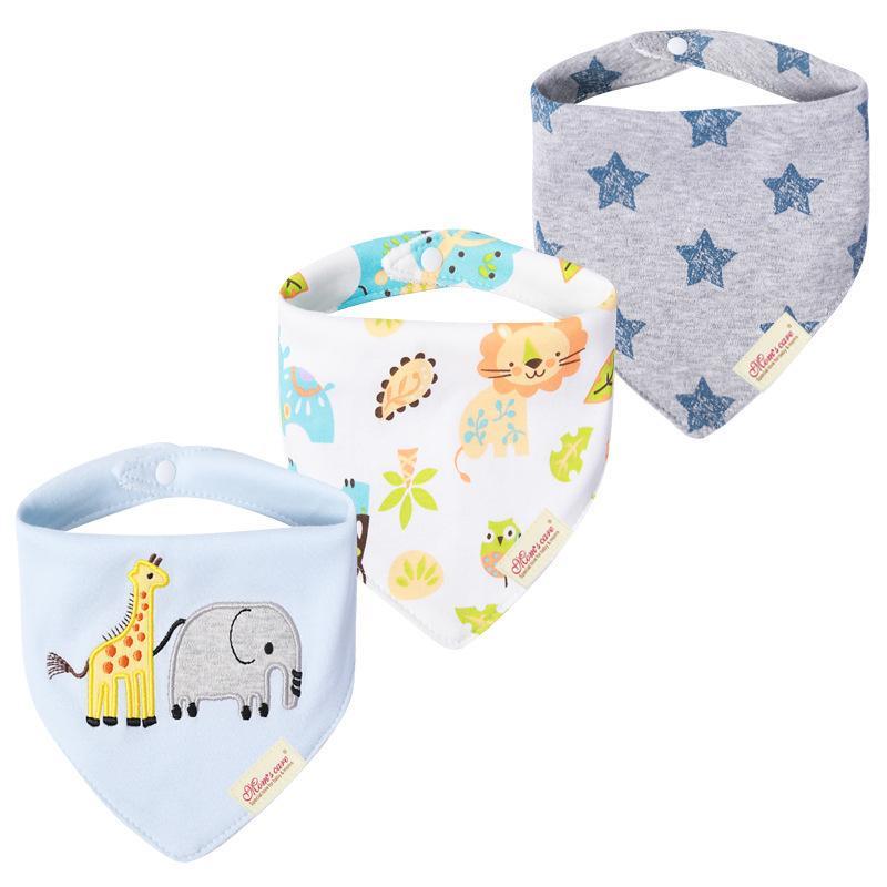 3pcs/set Baby Triangle Bib Saliva towel