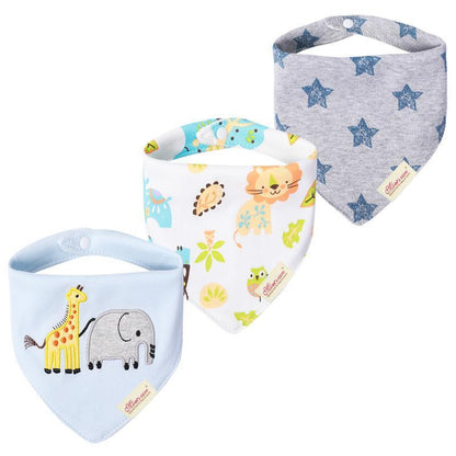 3pcs/set Baby Triangle Bib Saliva towel