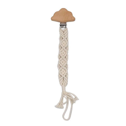Beech Hand-woven Rope Pacifier Clip Anti-drop Chain