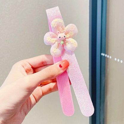 Children's Hair Belt Girl's Velcro Crush Hair Hoop