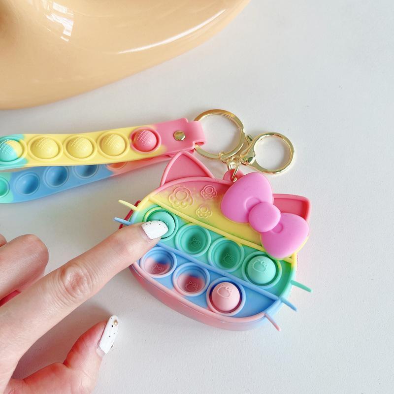 Silicone Mini Coin Purse Keychain