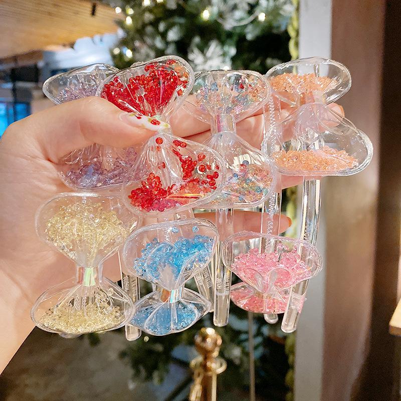 Children's headband girl's transparent quicksand bow