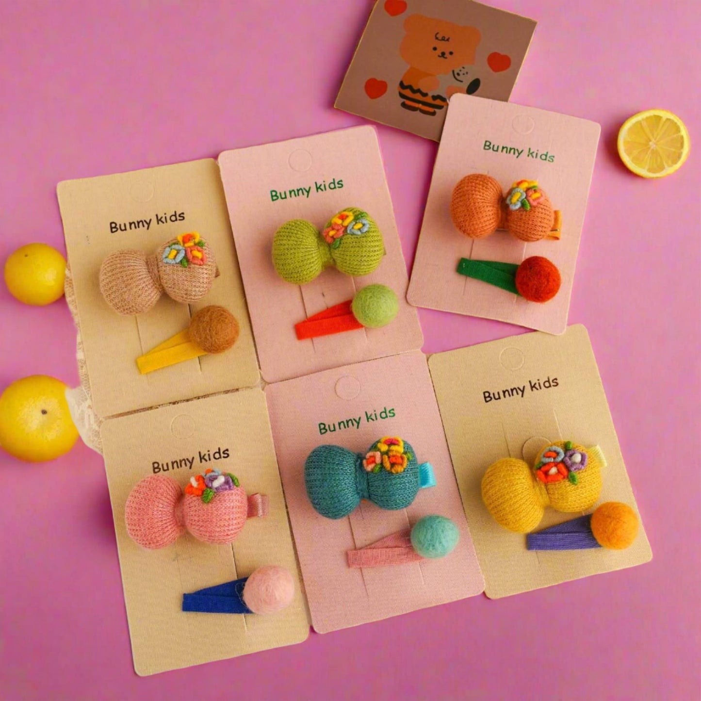 Children's Embroidered Hairpin Hair Accessories