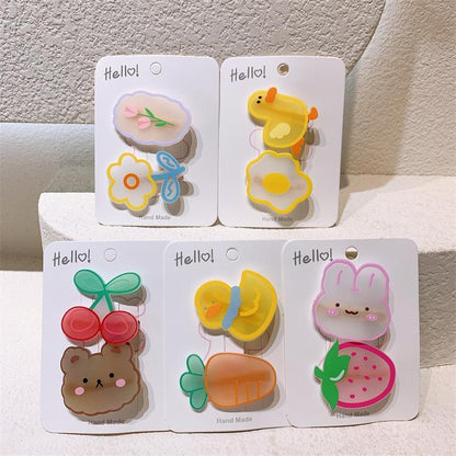 Children's Cartoon Bear Hairpin