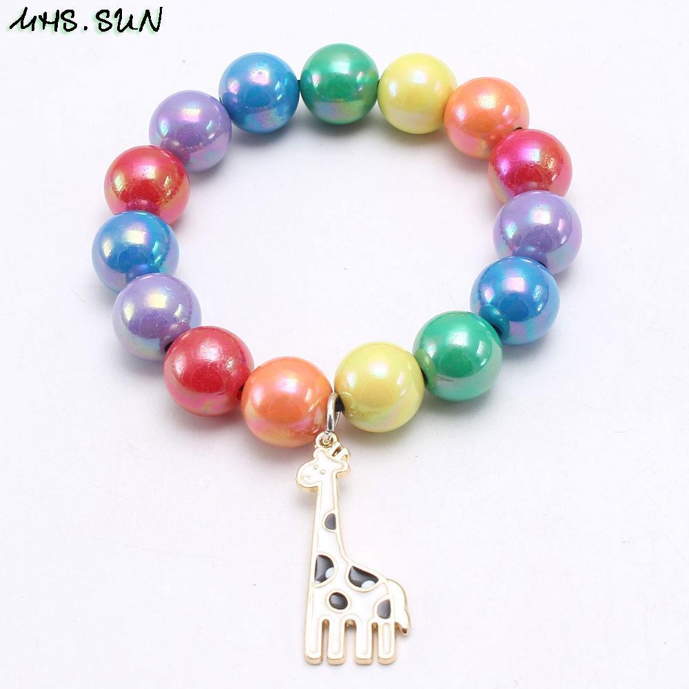 Rainbow Beaded Bracelet for Children
