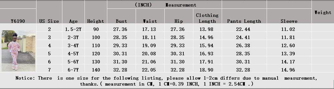 Children's Clothing Casual Printing Long Sleeve Sweater Suit
