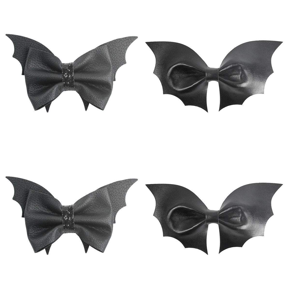 Black Bat Bow Children's Hairpin Halloween Funny Dress Up