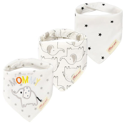 3pcs/set Baby Triangle Bib Saliva towel