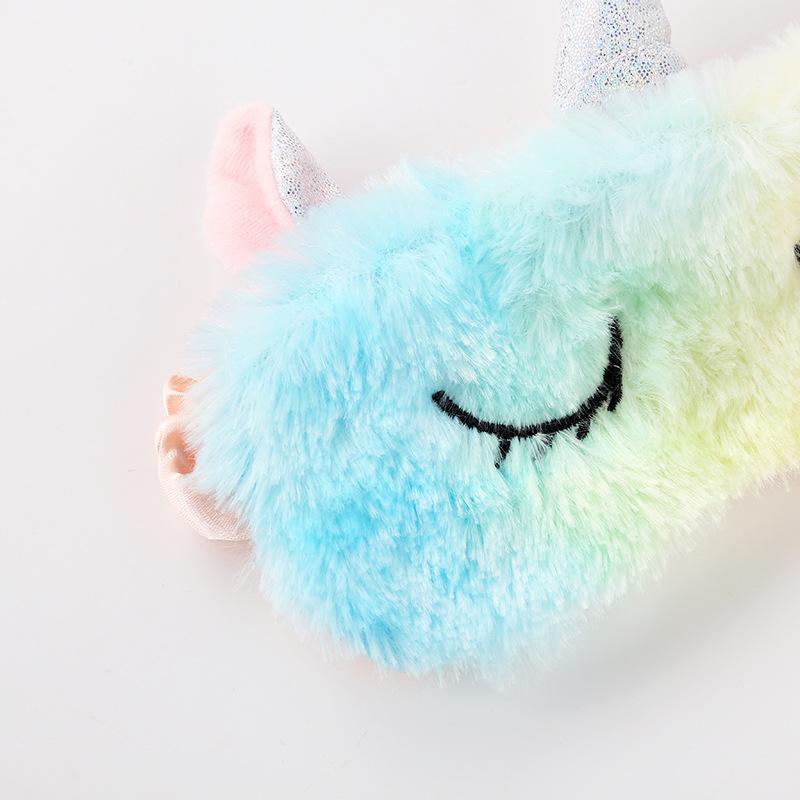 Unicorn Eye Patch Colorful Plush Eyeshade