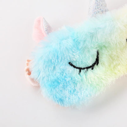 Unicorn Eye Patch Colorful Plush Eyeshade