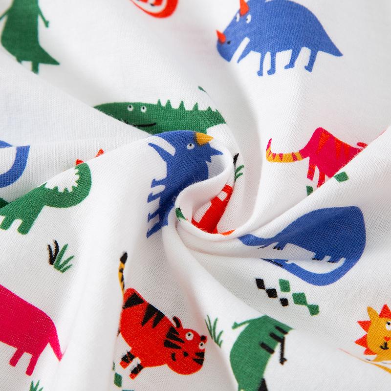 Children's allover dinosaur short sleeve baby top T-shirt
