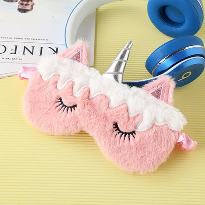 Unicorn Eye Patch Colorful Plush Eyeshade
