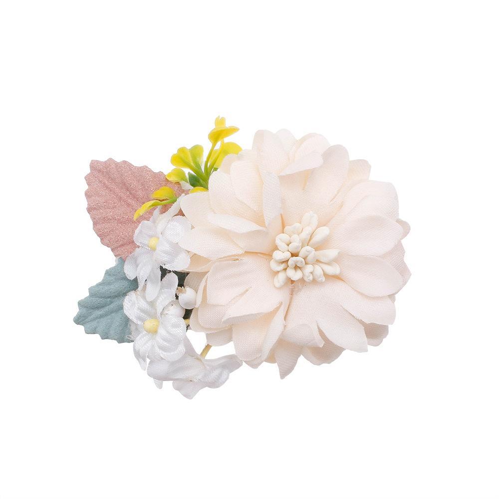 Pink Simulation Headflower Hair Accessories