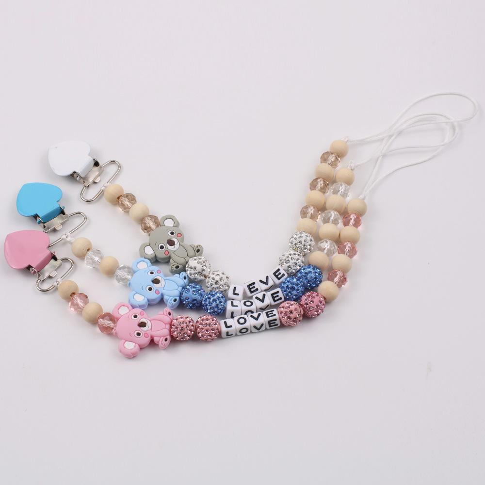 Baby Koala Pacifier Clip Teether Anti-drop Chain