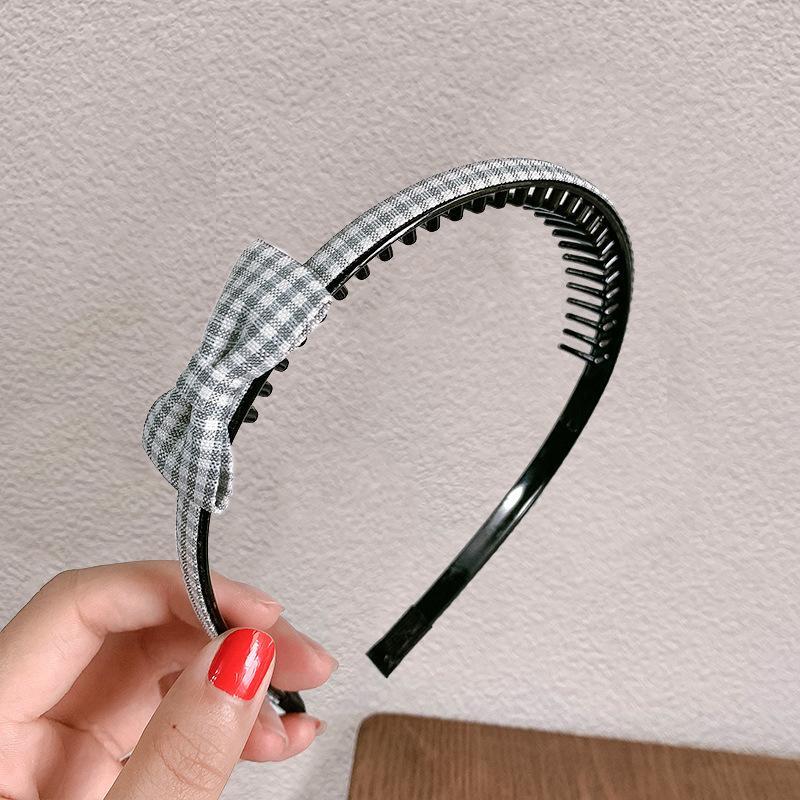 Children's Bow Hair Hoop Toothed Non-slip Hairpin