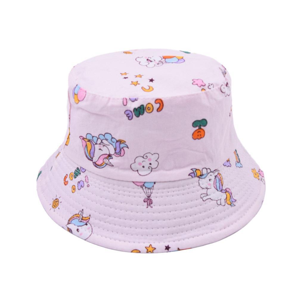Children's Cartoon Printed Fisherman's Hat