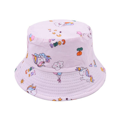 Children's Cartoon Printed Fisherman's Hat