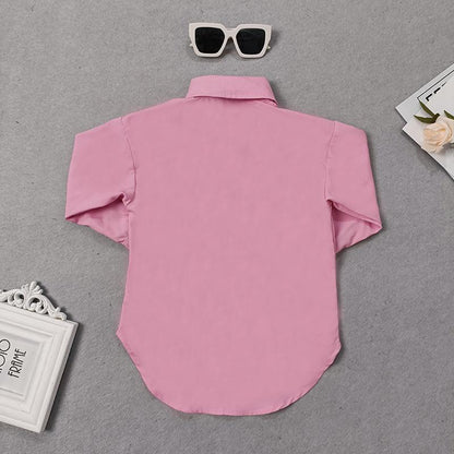 Girls' Dress Long Sleeve Shirt