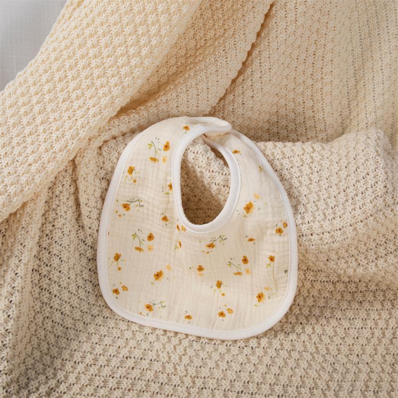 Baby Unisex Rainbow Love heart Polka dots Print Baby Bibs