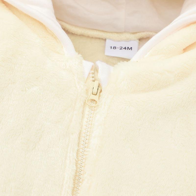 Children's Hooded Zip Shirt Solid Color Coat