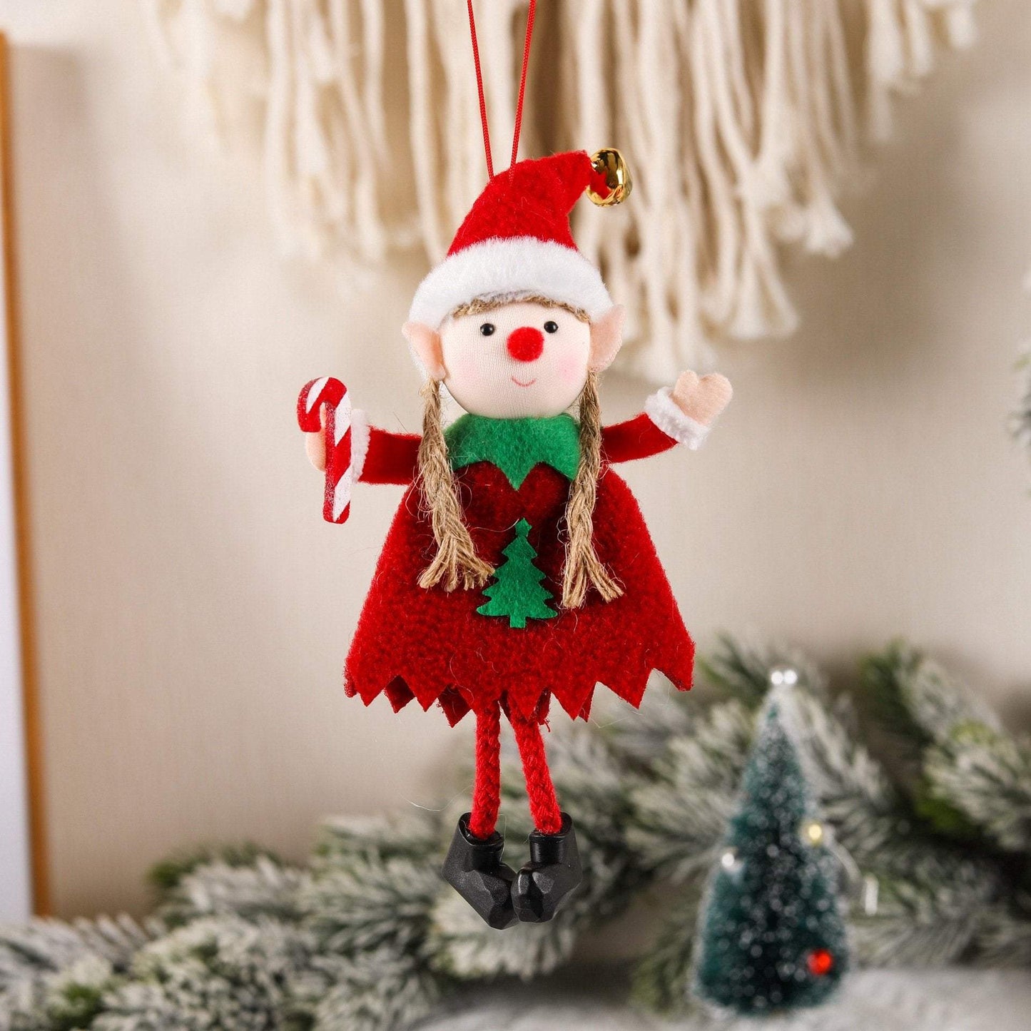 Christmas Ornaments Cute Elf Doll Christmas Tree Decoration