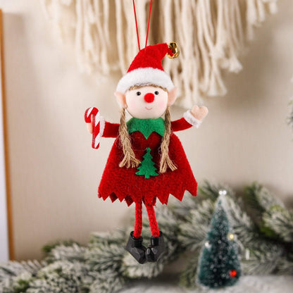 Christmas Ornaments Cute Elf Doll Christmas Tree Decoration