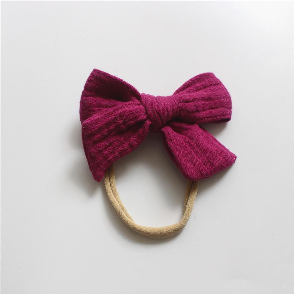 Baby Cotton Gauze Bow Hair Band Children's Hair Accessories