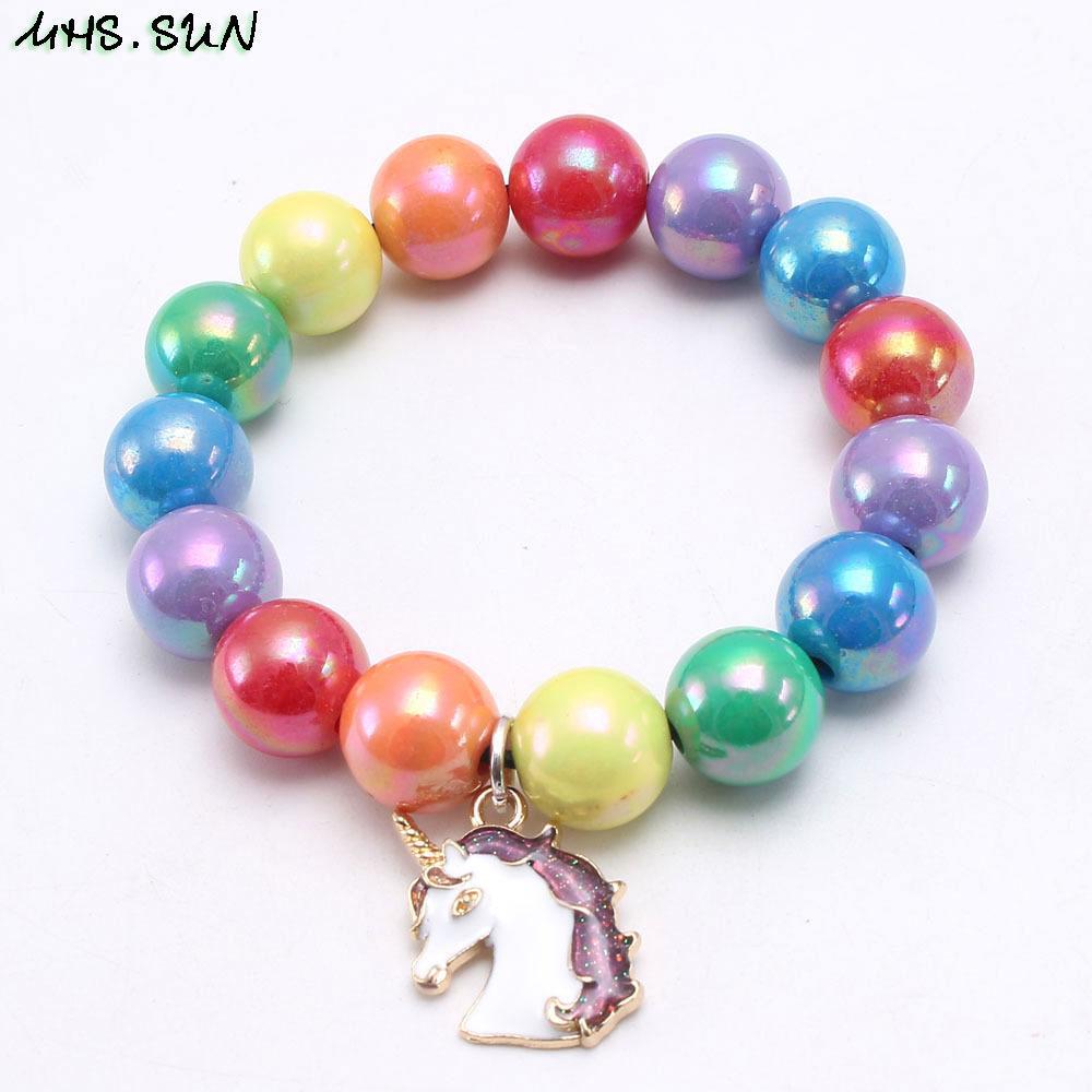 Rainbow Beaded Bracelet for Children