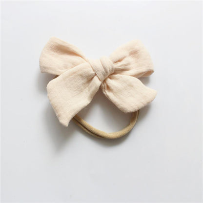 Baby Cotton Gauze Bow Hair Band Children's Hair Accessories