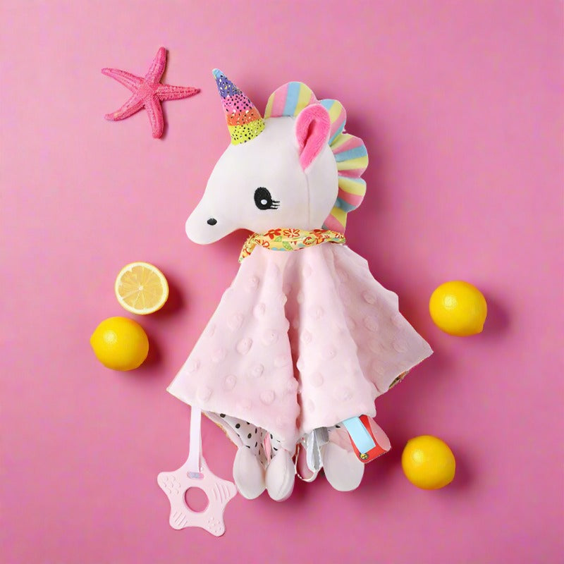 Baby animal card bed hanging towel toy