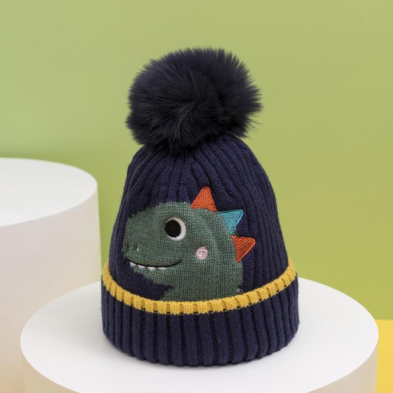 Cartoon Children's Warm Knit Hat Scarf