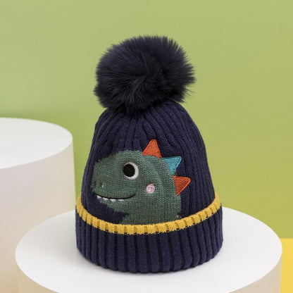 Cartoon Children's Warm Knit Hat Scarf