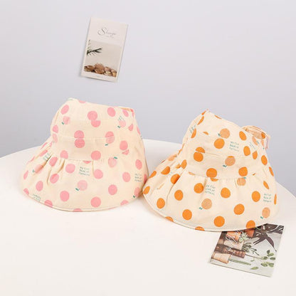Colorful Dot Children's Foldable Empty Top Sunshade Hat