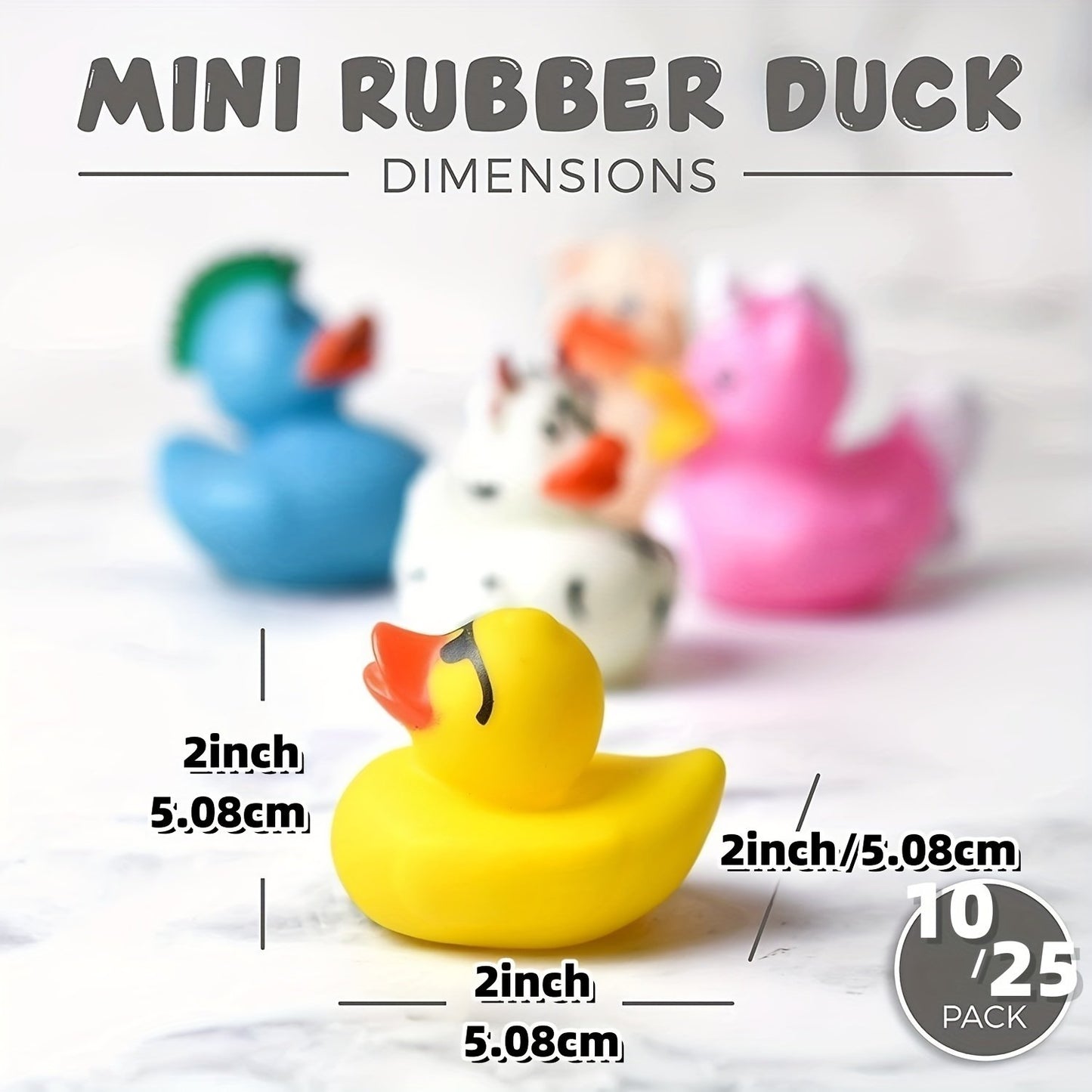 Assorted Rubber Ducks Toy Duckies For Kids And Toddlers