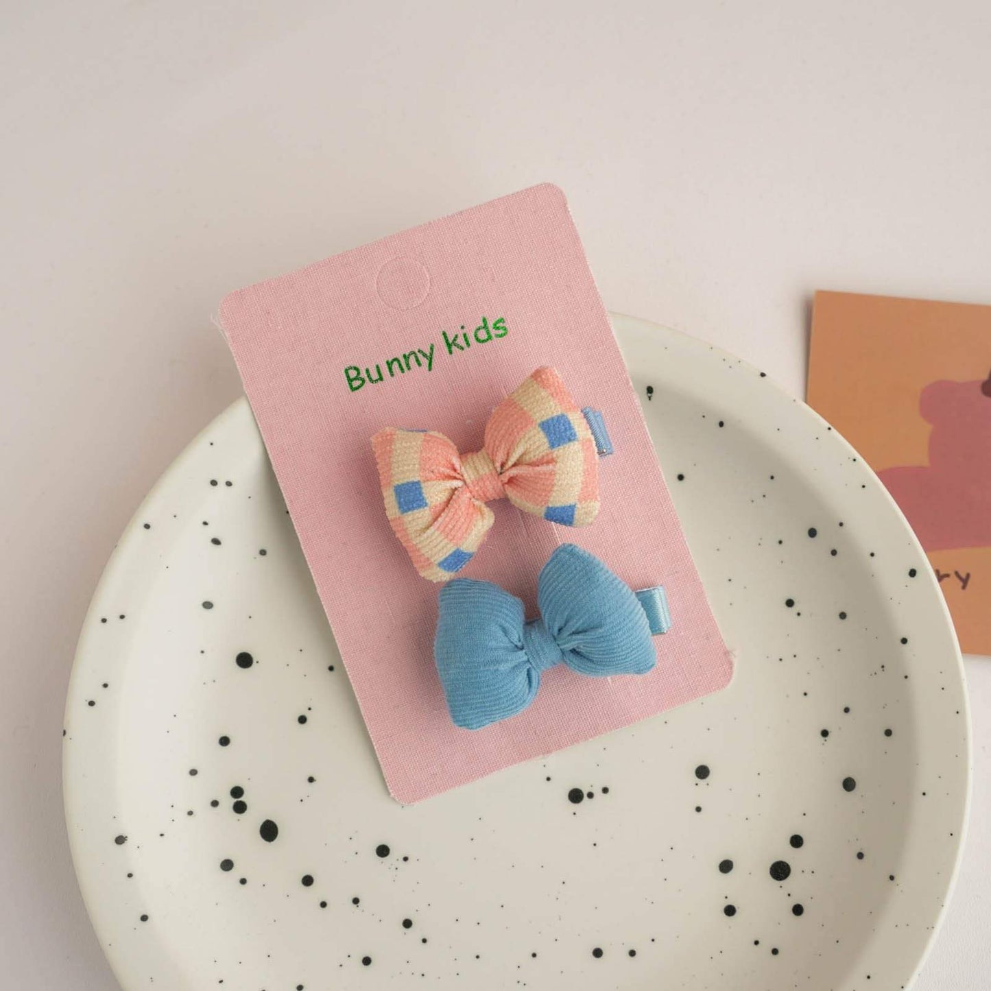 Children's Solid Color Bow Hairpin