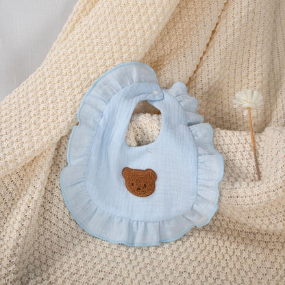 Baby Unisex Solid Color Cartoon Baby Bibs Wholesale