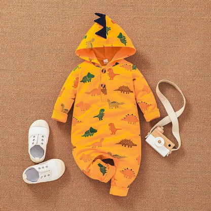 Baby Cartoon Hooded Jumpsuit