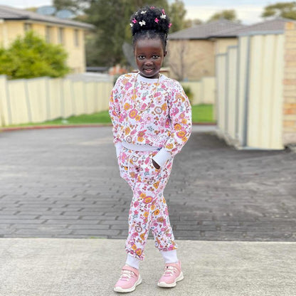 Children's Clothing Casual Printing Long Sleeve Sweater Suit