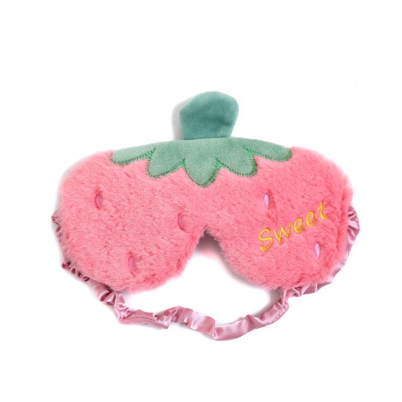 Fruit Style Plush Eye Patch Breathable Sleep Eyeshade