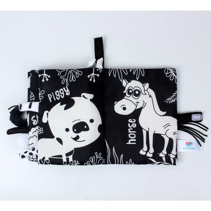 Baby Cloth Book, Stereoscopic Tail Can't Tear Books Toys